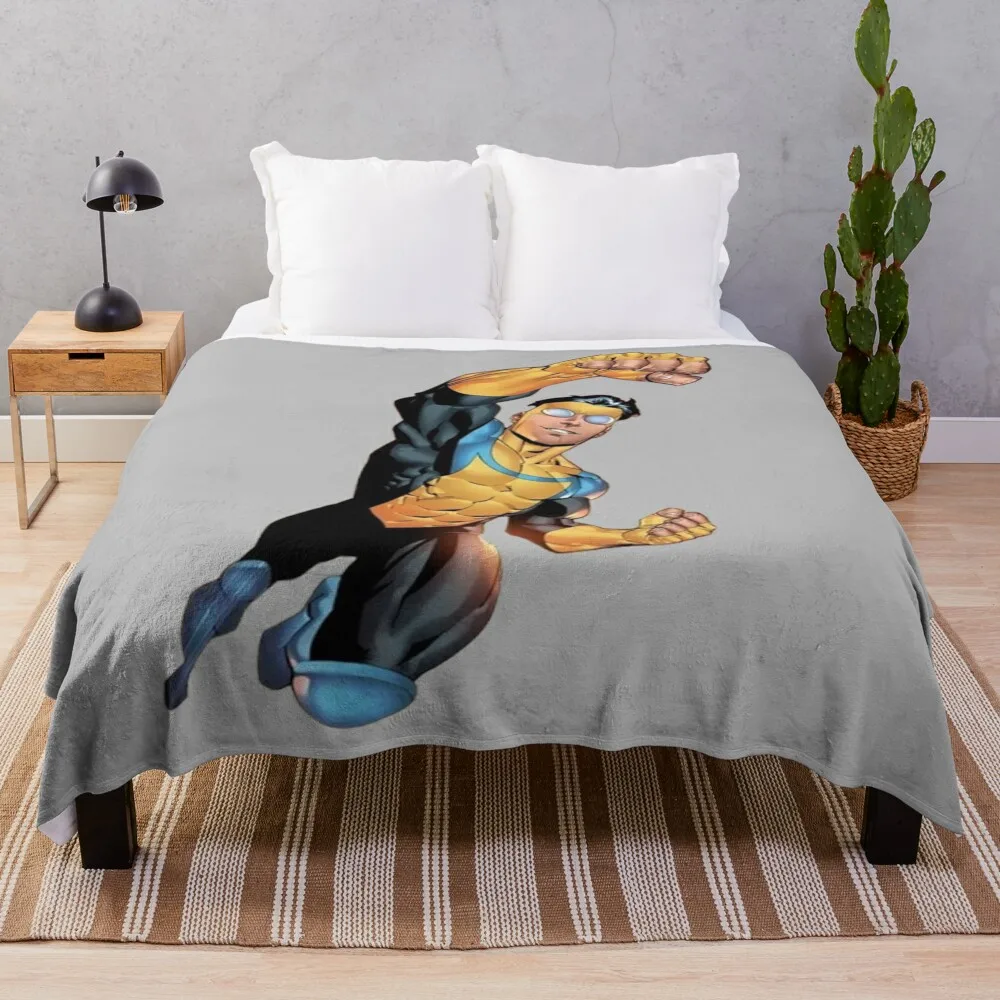 Invincible Throw Blanket Summer Bed linens Plush Blankets