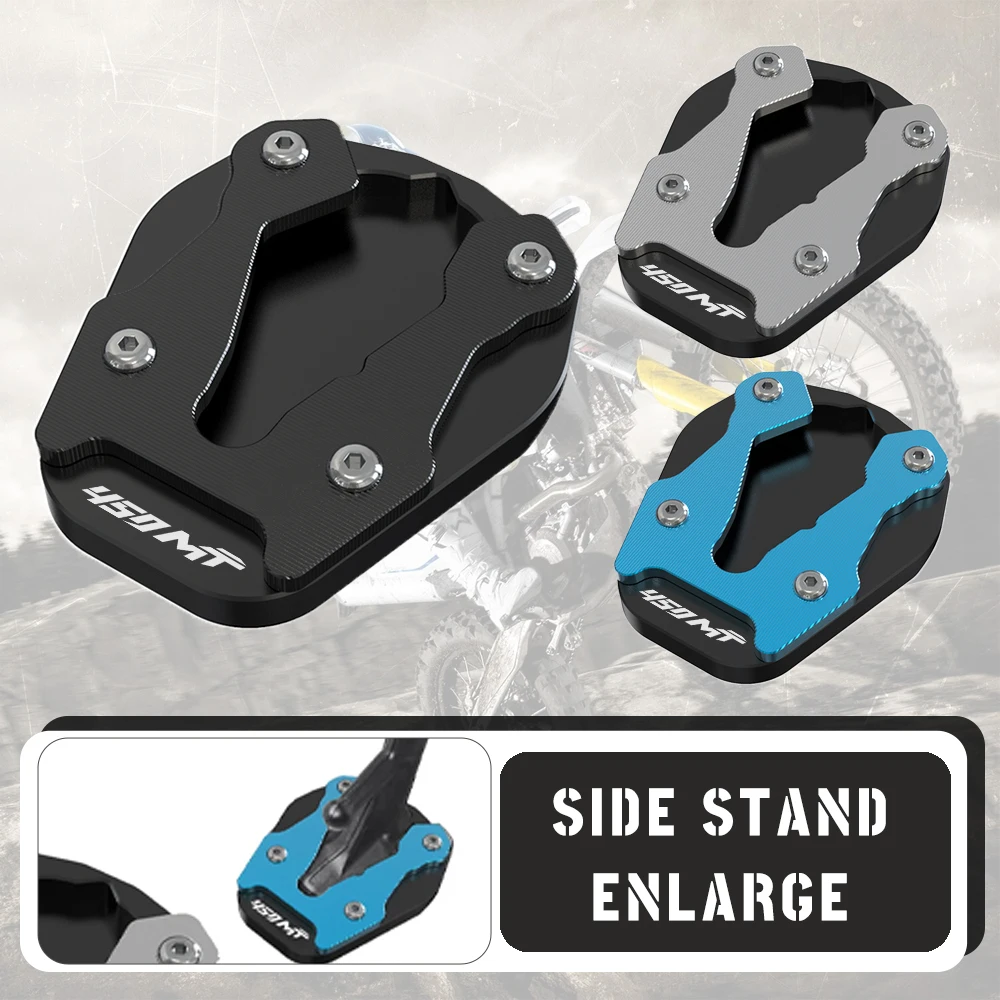 Foot Side Stand Enlarger Plate Pad Kickstand Extension Motorcycles For CFMOTO IBEX450 450MT IBEX 450 MT MT450 2024 2025 2026