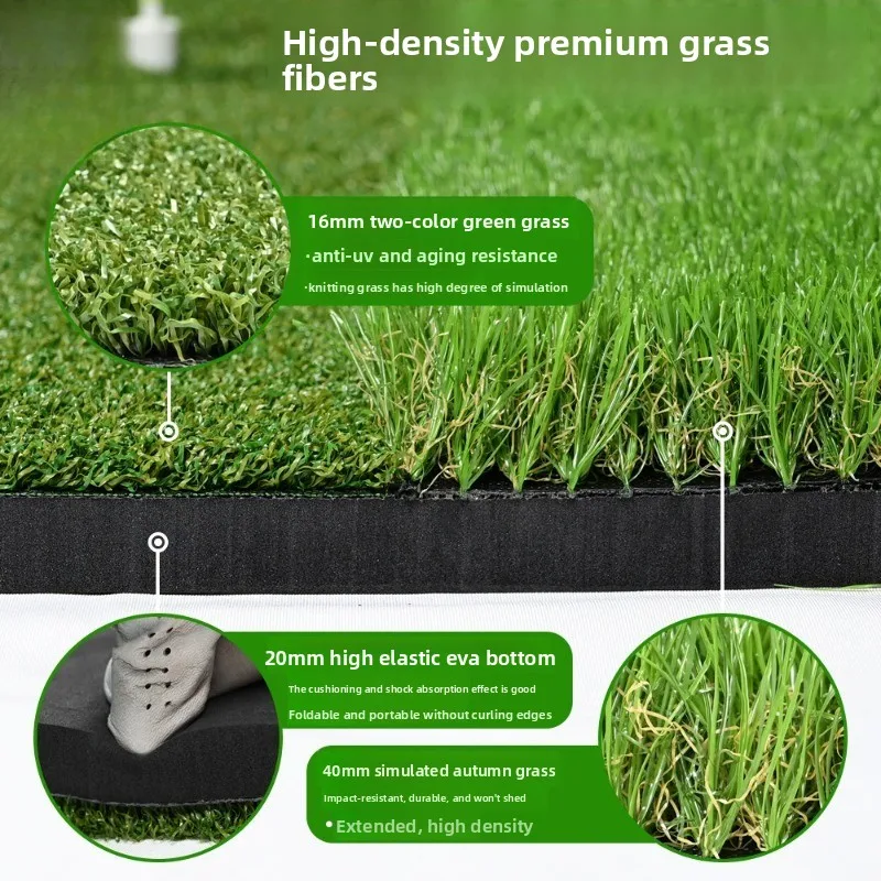 mat, outdoor swing practice mat 4 * 5FT double grass strike mat