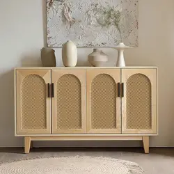Rattan Self-adhesive Furniture Renovation Sticker Vinyl Linen Texture Wallpaper Retro Flax Wall Paper for Living Room Bedroom