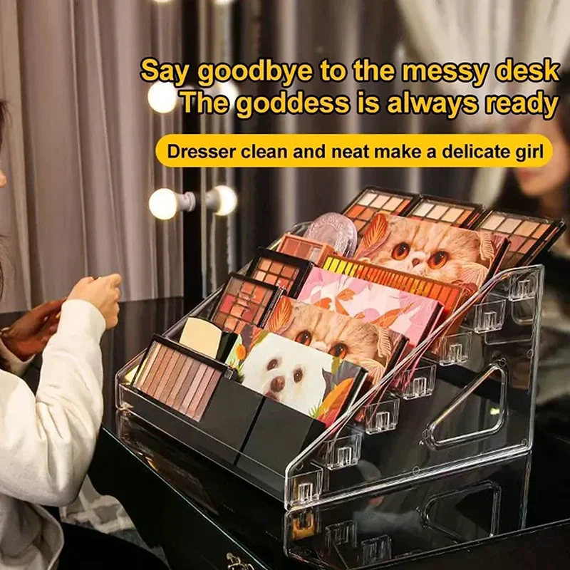 3/4/5/6/7 strati acrilico cosmetico smalto per unghie orgaizer espositore rossetto profumo trucco rack di stoccaggio