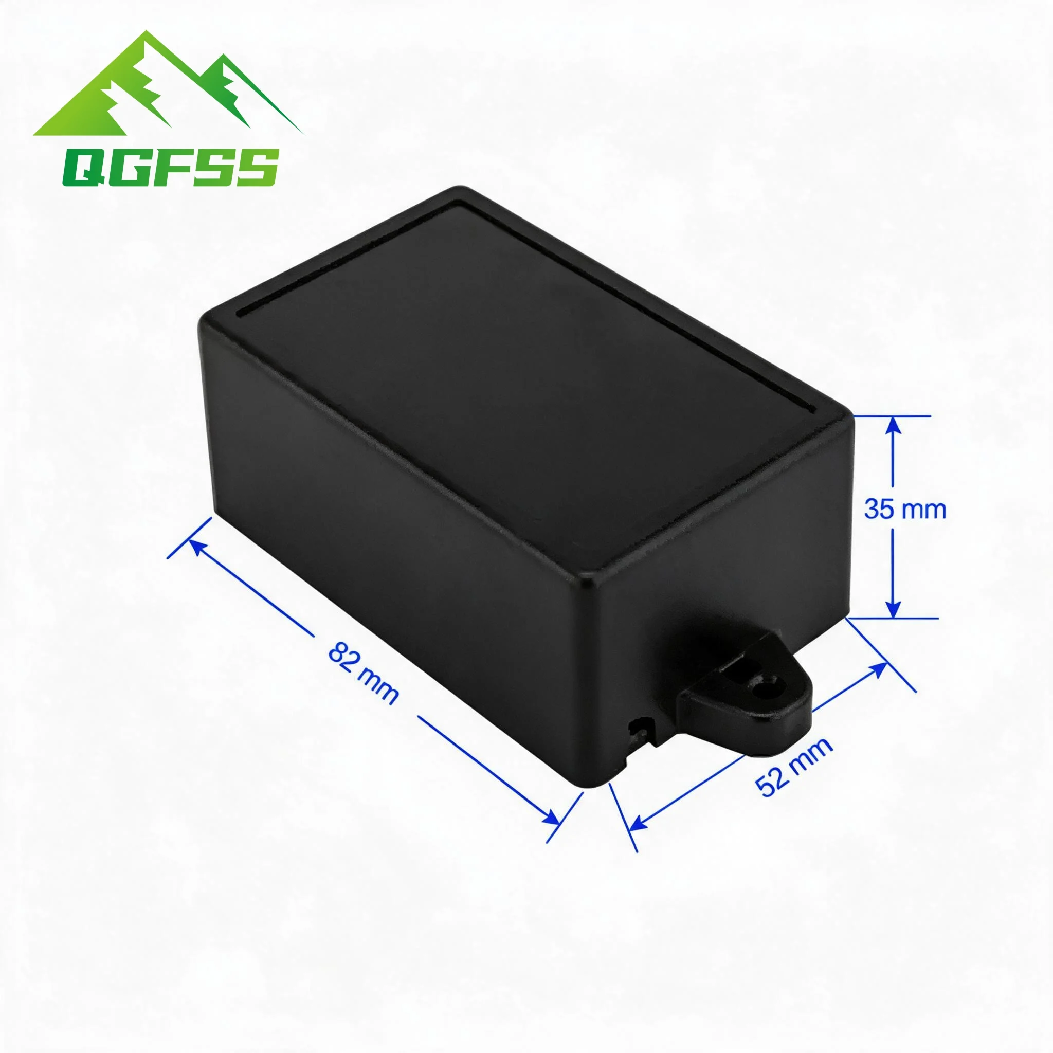 1Pcs ABS Plastic Electronic Enclosure 82x52x35mm DIY Junction Box,Housing Shell for Circuit Board Wire Power Black Project Case