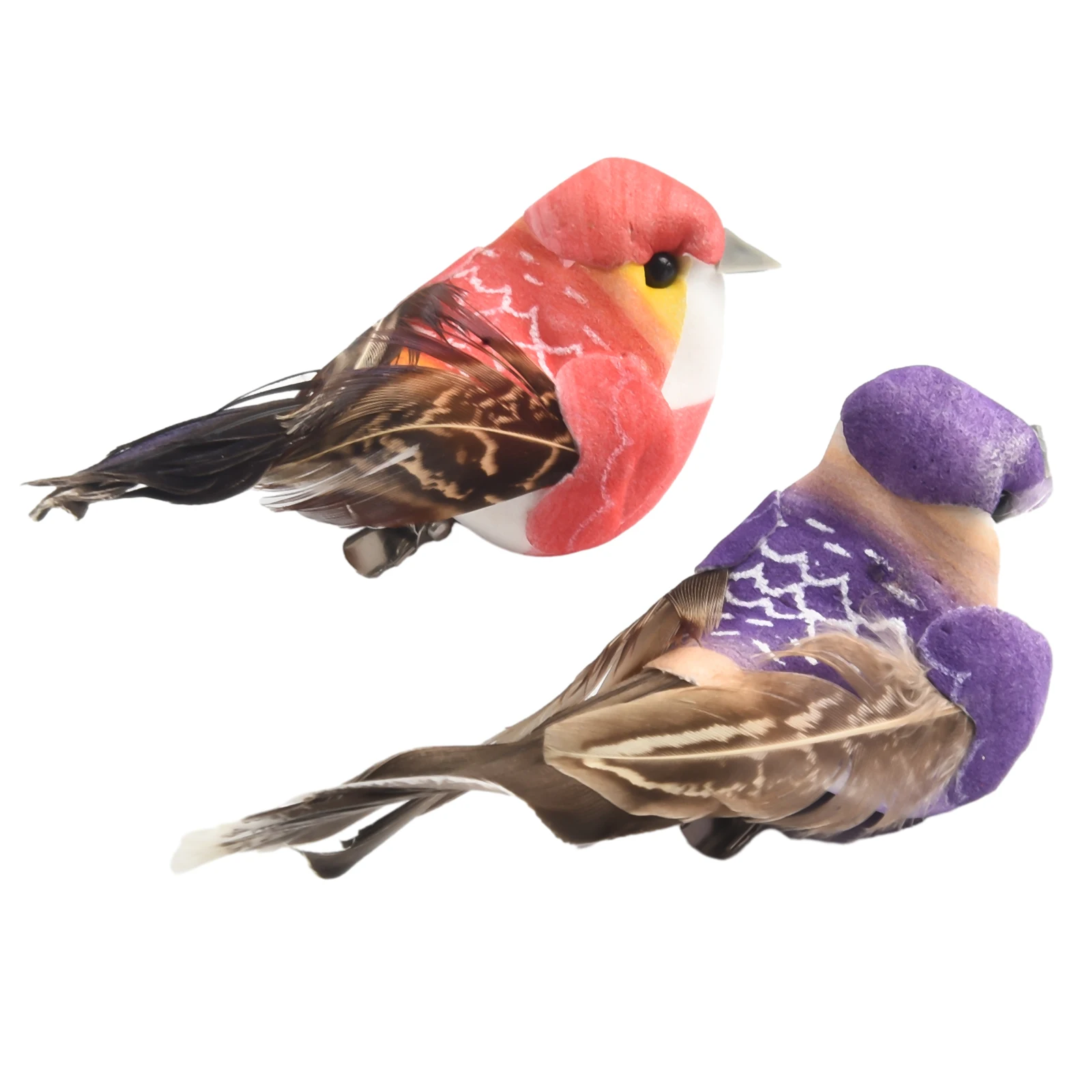 Fake Feather Bird Perched Bird model Decor 10cm Xmas Tree Decor New for durable Portable Fashion Practical Fake