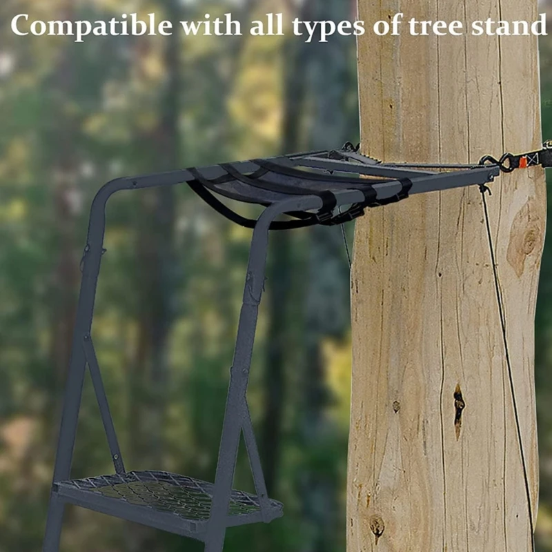 Universal Tree Stand Durable Ladder Stand Strong Breathable Hungting Adjustable Buckle Deer Stand N58B