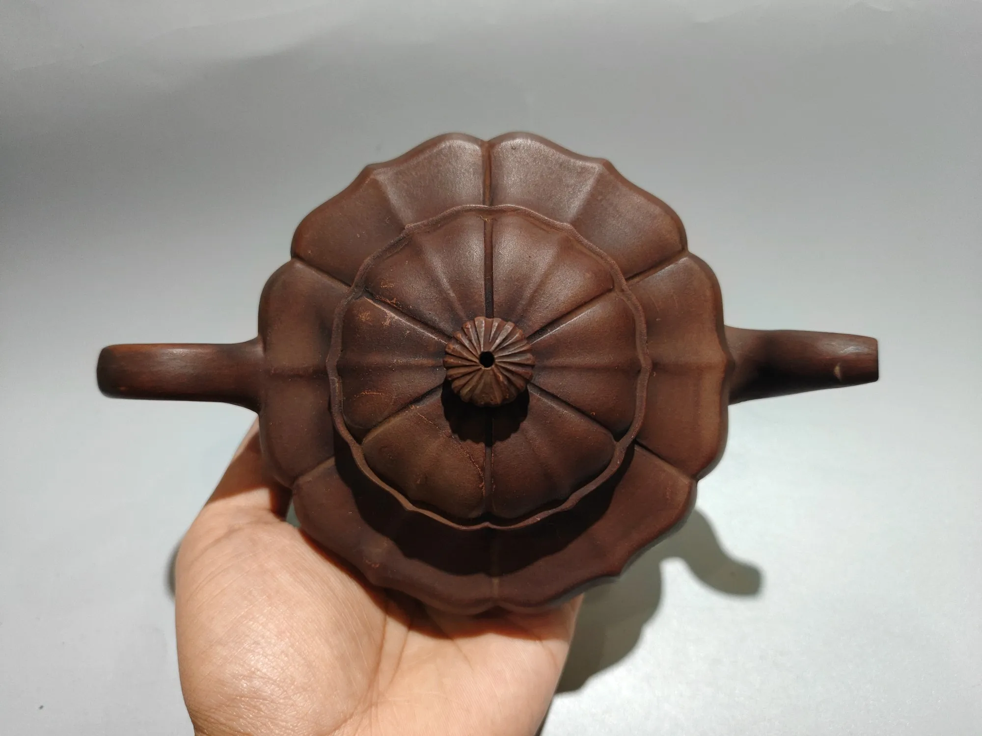 Purple Clay Pot Original ore old purple mud Tendon texture Octagonal teapot Kettle Teapot Pot Tea Tea Charm