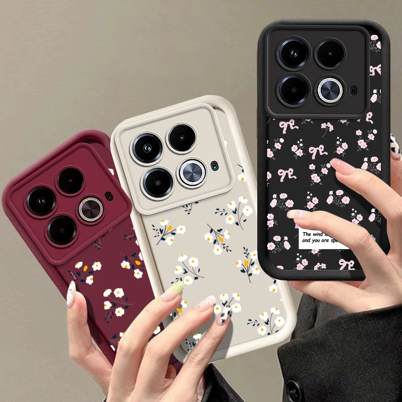 Note 40 Lovely Flower New Sky Eye Phone Case For Infinix Note 30 40 40Pro 12Pro 30Vip SPARK 6GO 10 GO 10Pro SMART 7HD 8 Cover