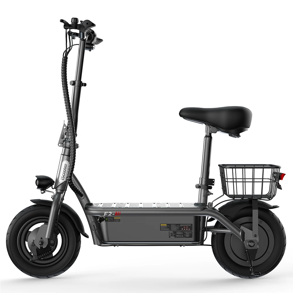 IScooter F2 Elektrische Scooter 500W 36V 7.8Ah 10 Inch Pneumatische Banden 30km/u Snelheidsbeperking 20km Bereik Stadscommuter E-Scooter
