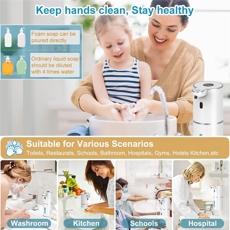 

Дозатор жидкого мыла ABKO, электрический автоматический дозатор мыла, бесконтактный инфракрасный датчик