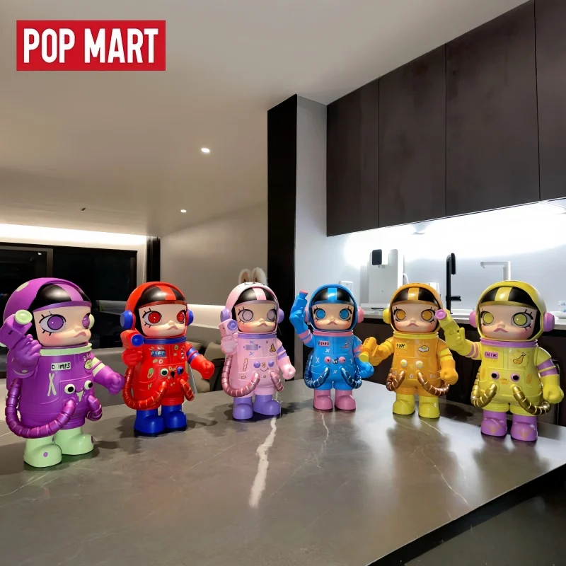 

Коллекционная фигурка Pop Mart Mega Space Molly 400% Jon Burgerman Space Cadets Series, серия Blind Box, настольное украшение, подарок