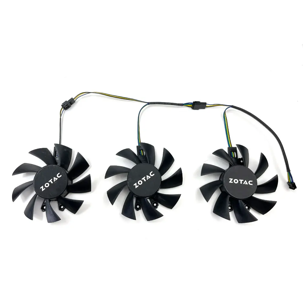 Novo 77mm 4pin gtx 1660 gpu ventilador, para zotac geforce rtx 2060 gtgtx 1660ti fan 1660 X-GAMING oc placa gráfica ventilador de refrigeração