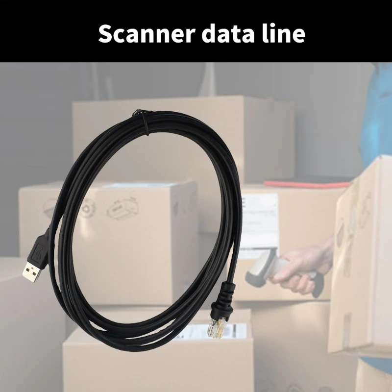 SZSU Flat USB Scanner -Kabel 2M für MS9590 MS1690 MS5145 MS9540 MS7120 MS9590 MS1690