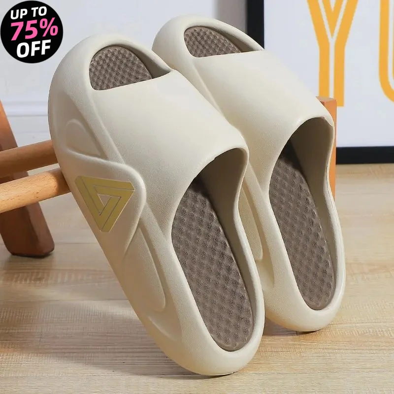 

Летние шлепанцы с толстой подошвой для мужчин и женщин, домашние тапочки из ЭВА с мягкой подошвой, легкие пляжные сандалии, мужские шлепанцы-вьетнамки