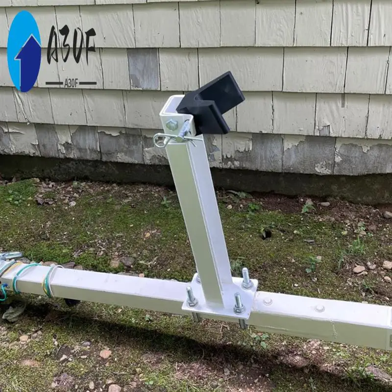 A30F-V-Style Boat Trailer Bow Stop Block Trailer Rubber Bow Stop Non Marking Mounting Hole 2 Inch Width 4 Inch V-Span