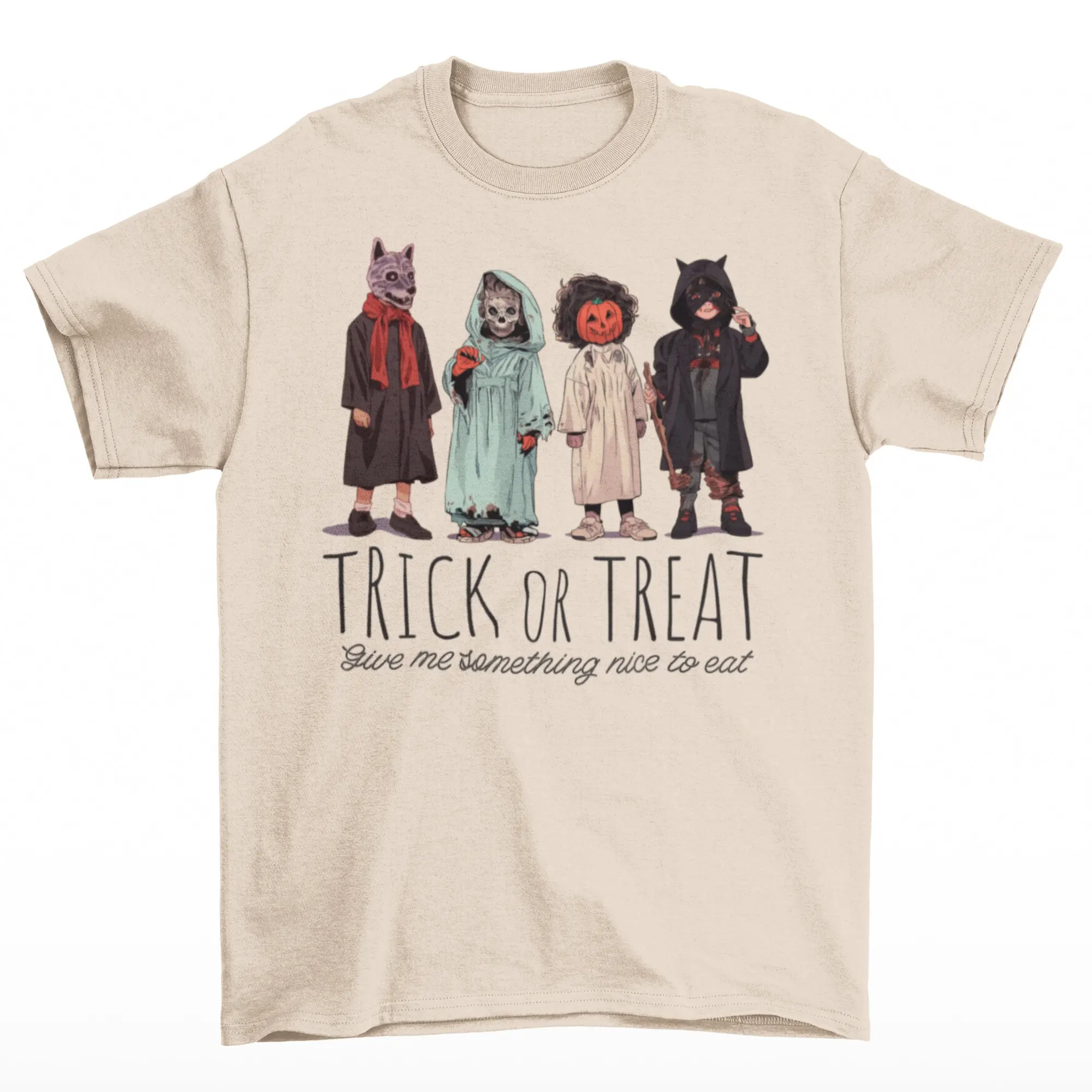 Trick Or Treat T Shirt Give Me Something Nice To Eat Halloween Costumes Clothing