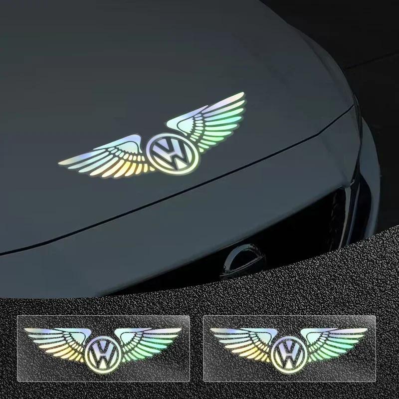 Colorful Laser Reflective Decorative Car Stickers For Volkswagen Scirocco GOLF 7 Golf 6 Polo GTI VW Tiguan Car Accessories