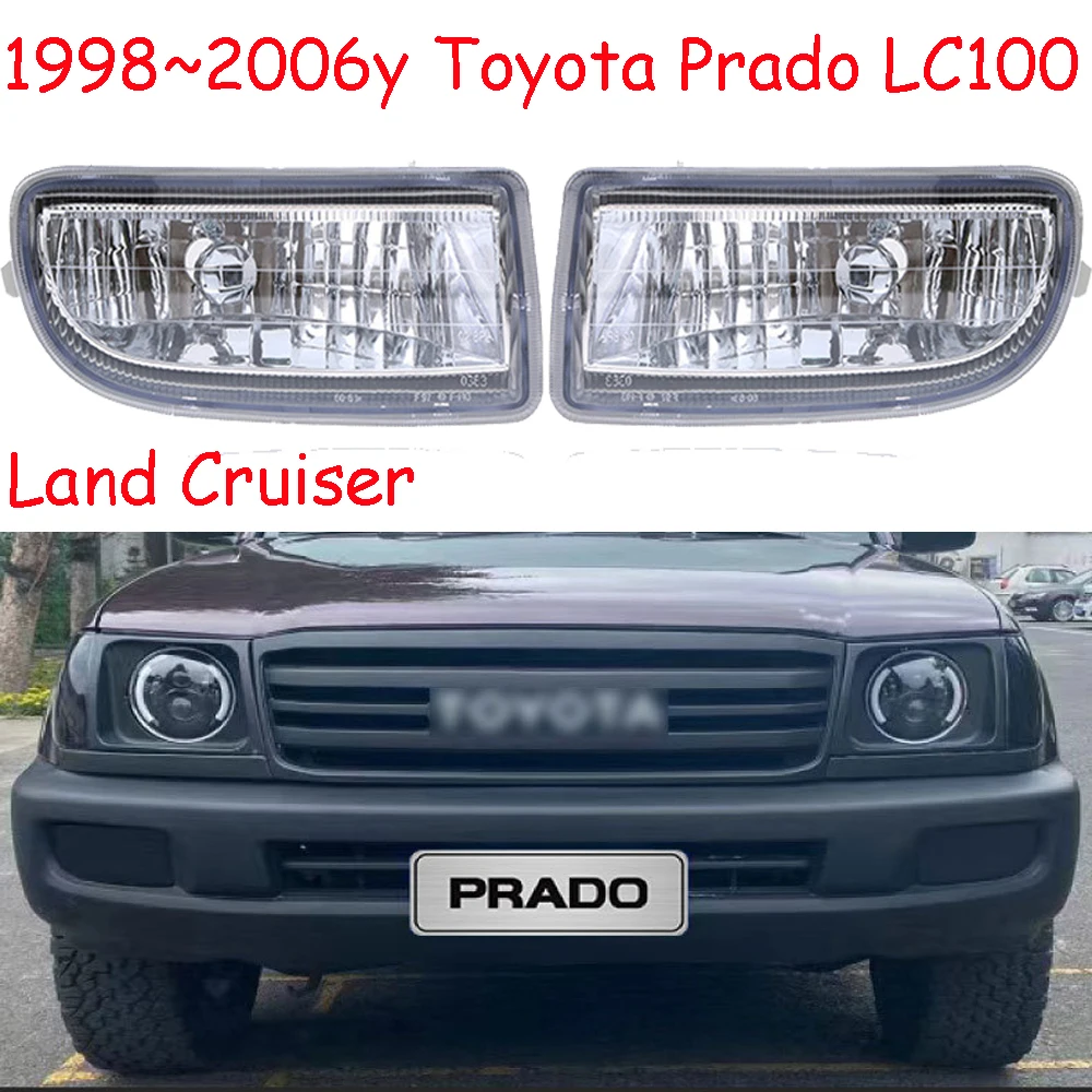 

Автомобильные аксессуары, бампер, фара LC100 для Toyota Land Cruiser Prado, противотуманная фара 1998 ~ 2006y, фара