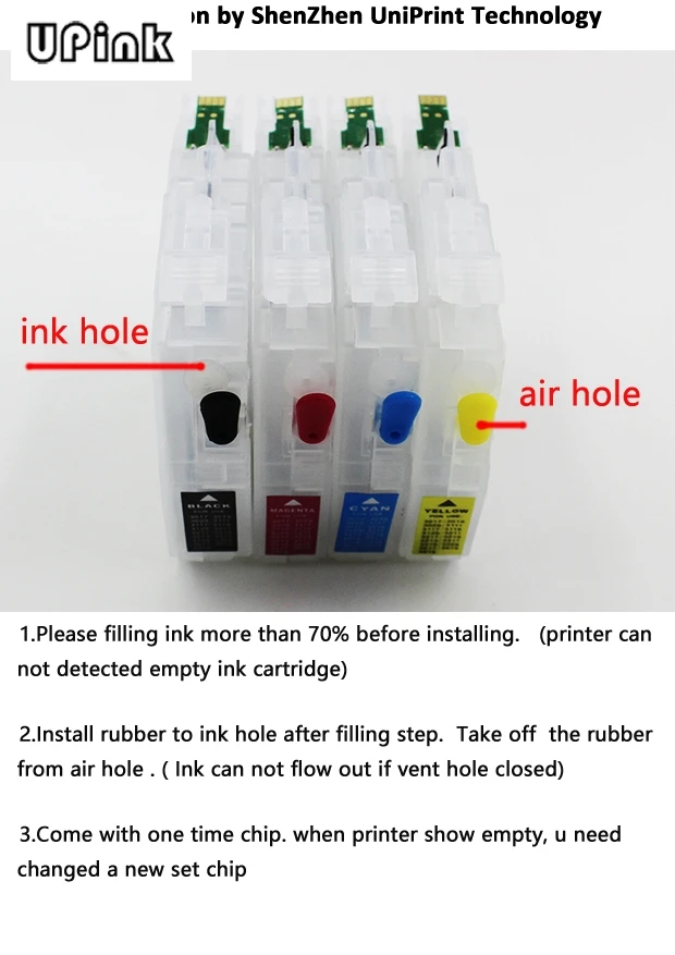 LC421 LC421XL Empty refillable Ink Cartridge For Brother DCP-J1050DW DCP-J1140DW MFC-J1010DW with high capacity chip