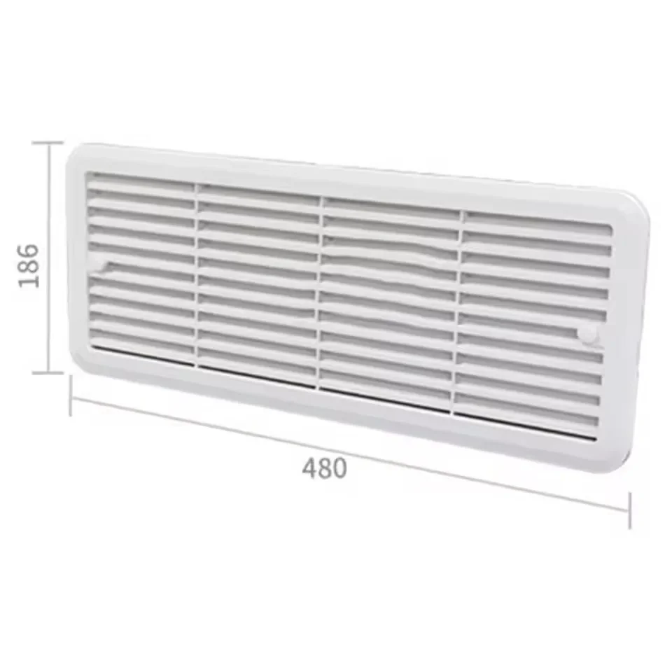 62445480 Campervan Cooling Vent Louvers for Thetford Refrigerator Vent Mounting Grille Caravan Motorhome RV Side Vent Fan