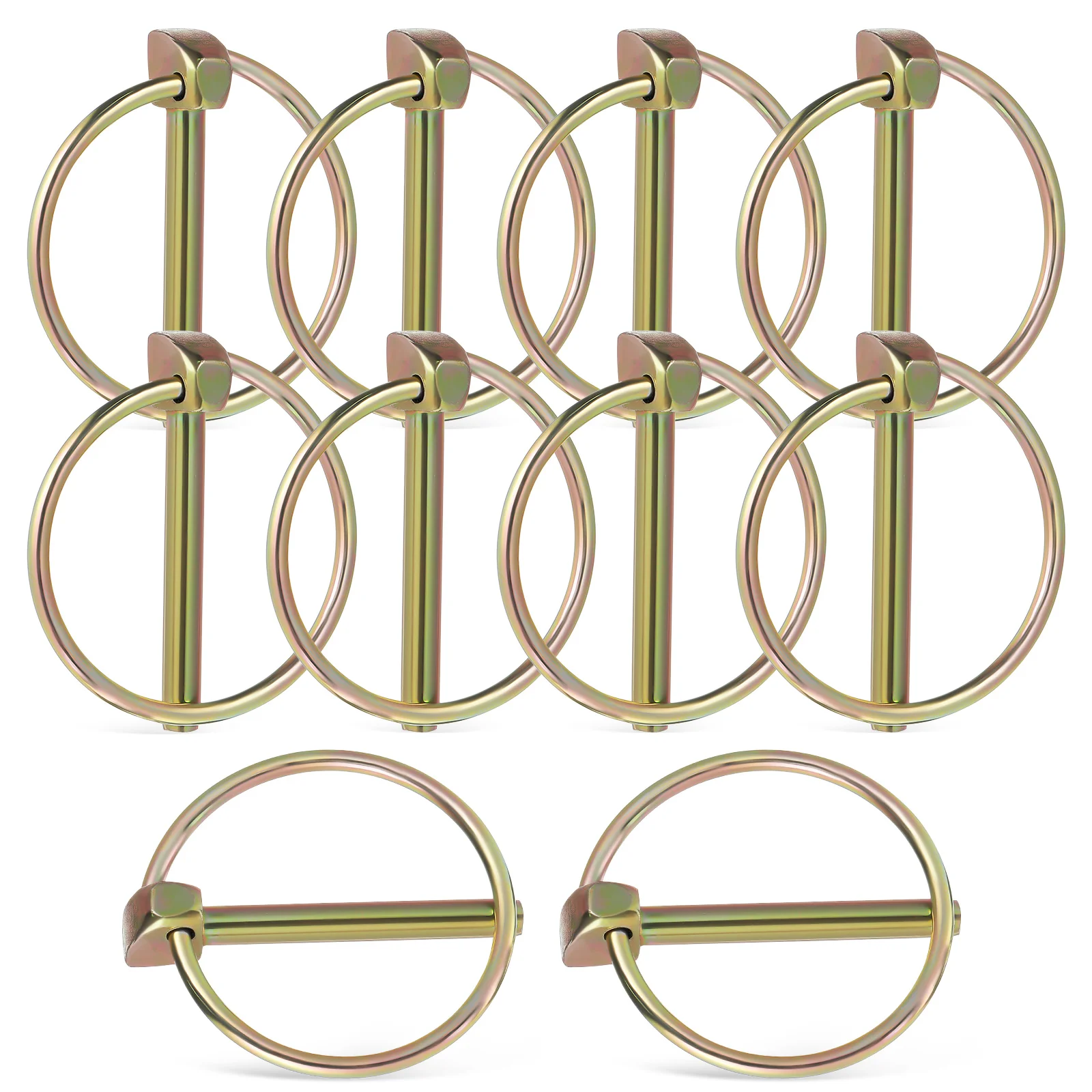 10 Pcs Car Making Trucks Locking Adjustable Lynch With Ring Iron Trailer Mower