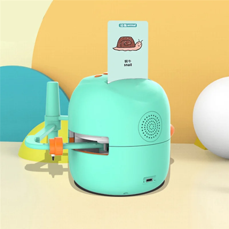 Compact Smart Drawing Robots Intelligent Painting Robot Kids Drawing For Children Birthday Gifts For GIRLS Early Green