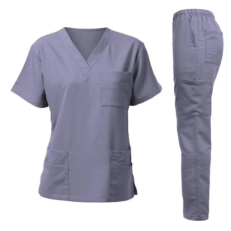 Women Nurse Uniform Jogger Scrubs Set, Anti-Wrinkle Washable Soft Material, Hospital Medical Nursing Scrubs