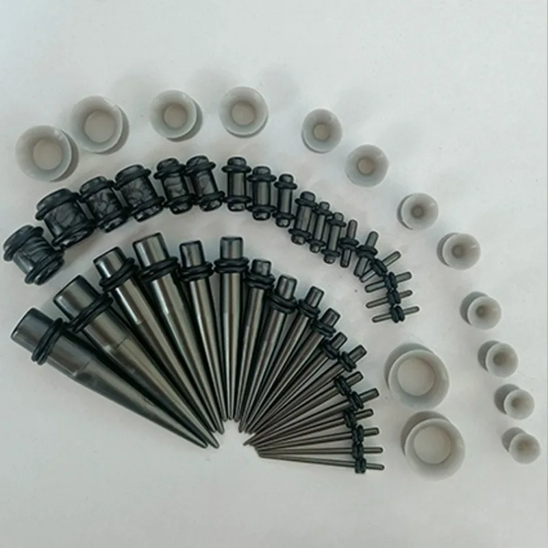 Acrylic Ear Gauges Expanders, 50pcs Set