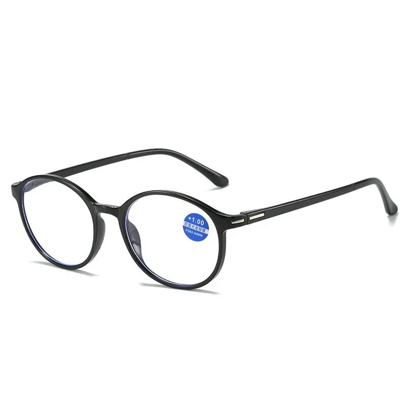 Retro Reading Glasses Women Men Ellipse Frame HD Lens Anti Blue Light Presbyopia EyeGlasses Diopter +1.0 to +4.0