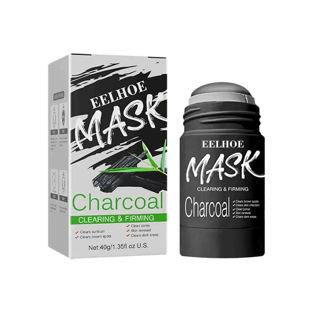 Mascarilla de té verde para limpieza profunda, máscara hidratante, encogimiento, espinillas sólidas, película de barro facial, removedor de palo facial D7T4