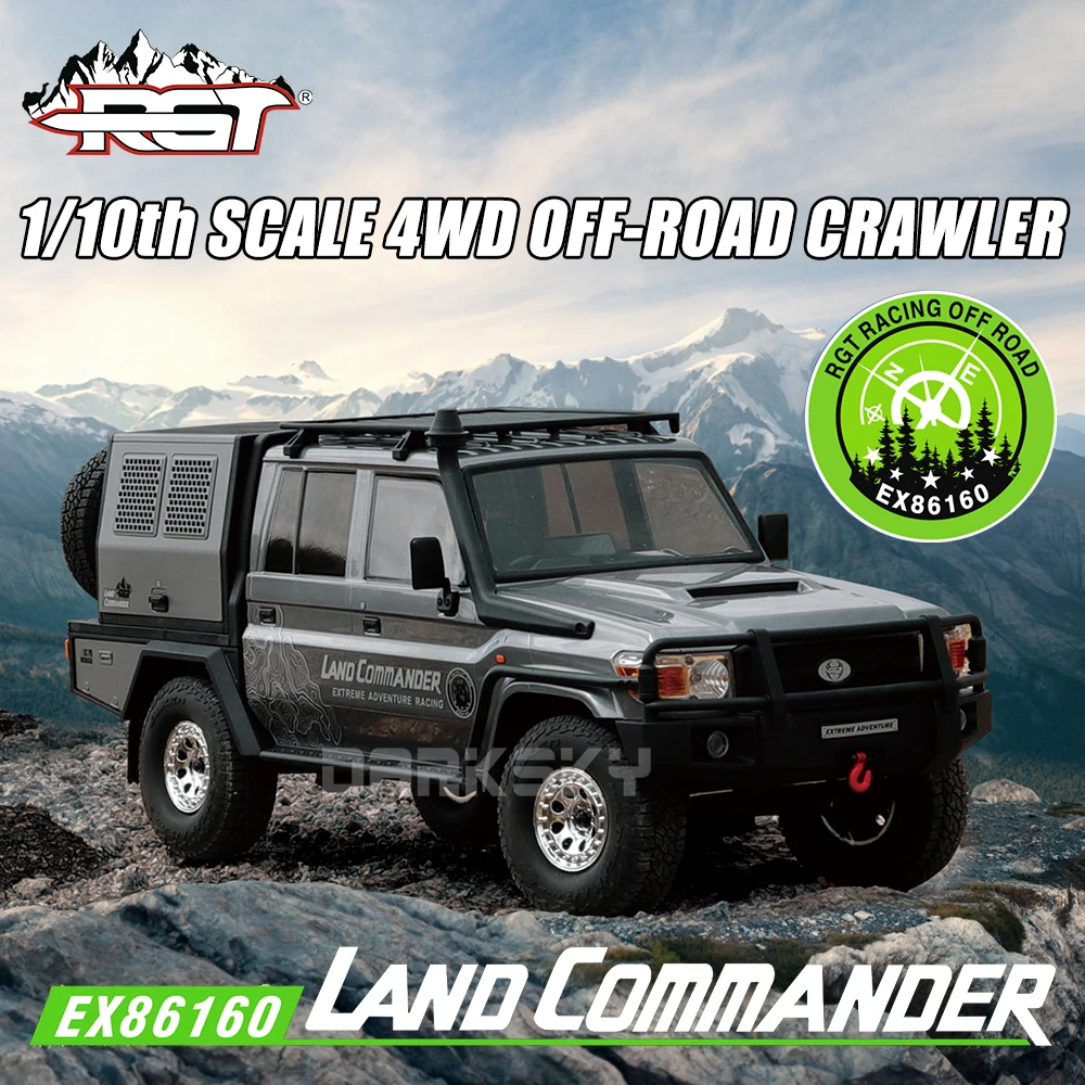 

RGT EX86160 LAND COMMANDER LC79 4WD Brushed 1/10 RC Electric Remote Control Model Car Crawler Adult Children Toys