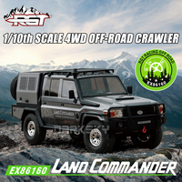 RGT EX86160 LAND COMMANDER LC79 4WD Brushed 1/10 RC Electric Remote Control Model Car Crawler Adult Children Toys