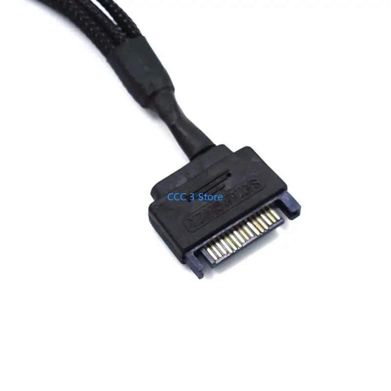 97bf 15pin إلى 5-Port 4-Pin 3Pin Cable 12V PC CASE COST