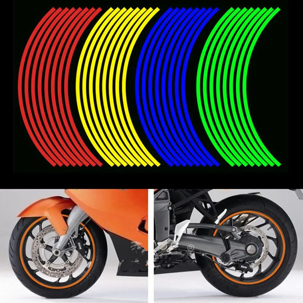 2023 Car Auto Wheel Rim tire Tape Sticker DIY for Kawasaki ZZR600 Z900 Z650 VERSYS 1000 VULCAN S 650cc Z750 Z750S