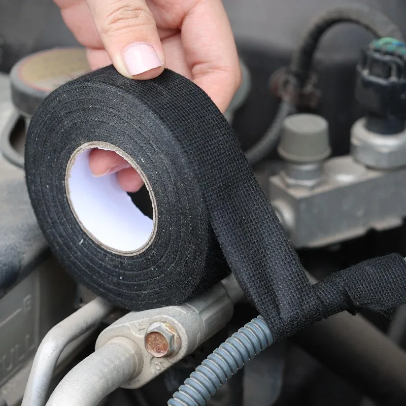 15M 30M Electrical Insulating Tape Heat Resistant Harness Tape Car Cable Harness Wiring Loom Protection Waterproof Tape Car Tool