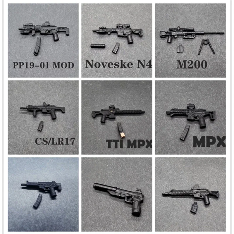 

Modern War Thermal Weapon Firearms Rifle Machine Gun PP19 MPX Model Weaponry For Mini Dolls Figures Building Blocks Bricks Toys