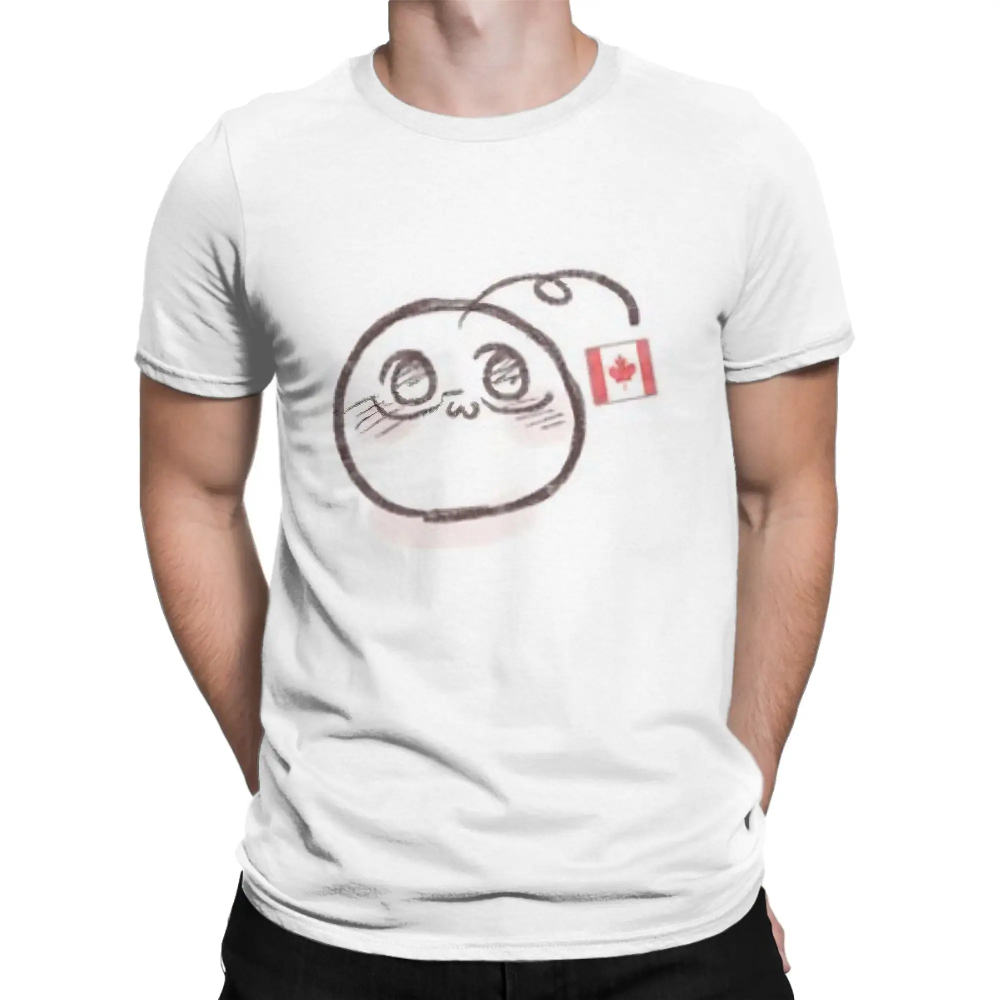 Couple T Shirt Hetalia Canada Mochi  T Shirts Hipster  Summer Tee Shirt Aesthetic Pure Cotton Clothes Plus Size