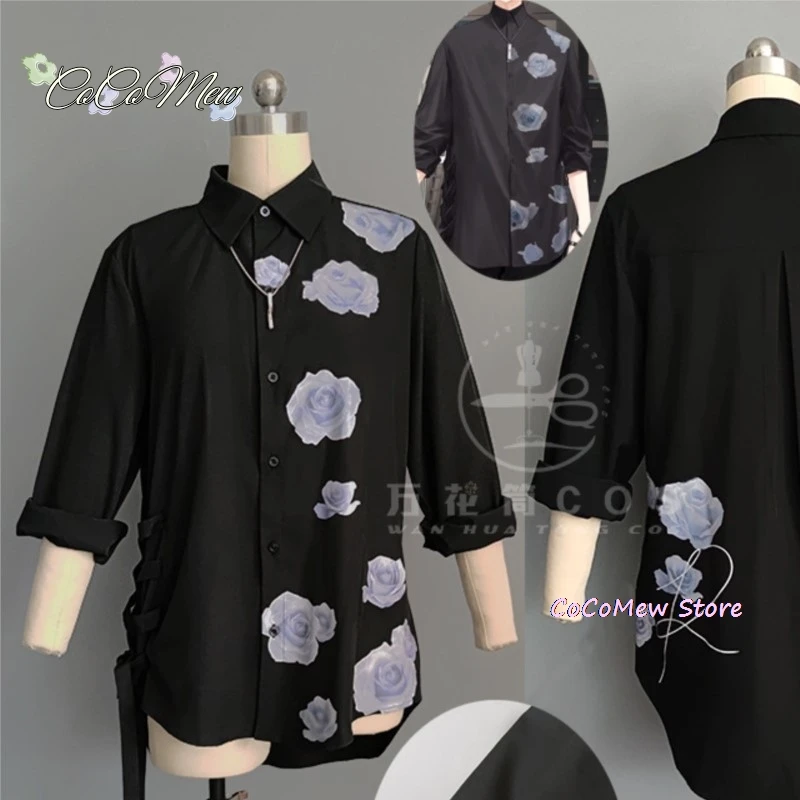 Anime Vtuber Kanae Cosplay Costume Vtuber Nijisanji Kanae Black Daily Clothes Long shirt Role Playing  Halloween Gifts Pendant