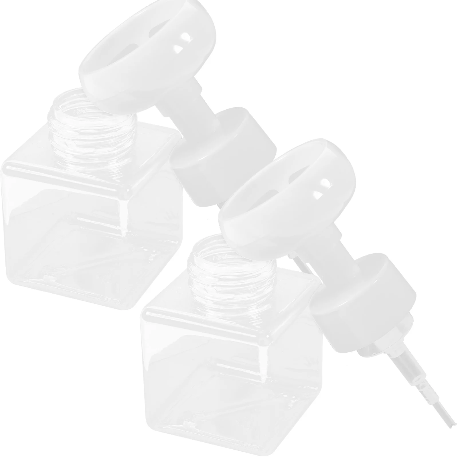 

2Pcs Press-Activated Foaming Bottle Premium Refillable Liquid Dispenser for Shampoo Shower Gel Hand Soap Bathroom Decor Home