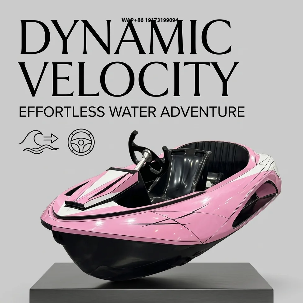 Wholesale High Speed  Pink Jet Ski Mini Go Kart Luxury Fast Motor Watercraft Personal Water Karting Boat