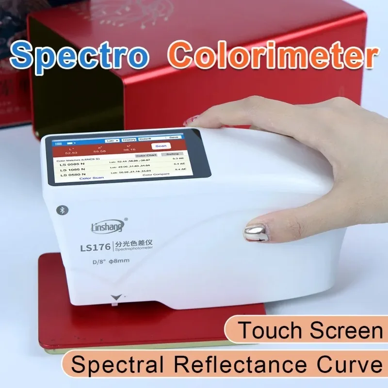 Spectrophotometers Colorimeter D/8° High Accuracy Whiteness and Yellowness Spectral Reflectance Curves  Software