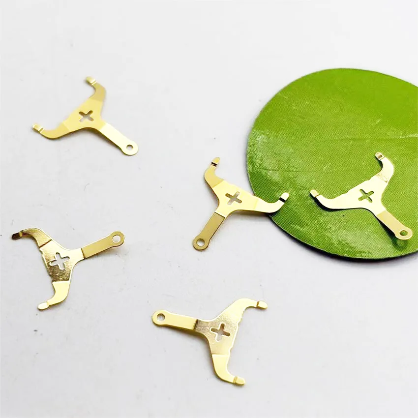 3pcs Quartz Movement Electronic Tablet Watch Accessories Negative Electrode Plate Gold 5040D 5030D for Watch Repair