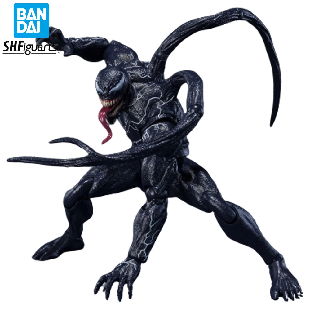 

In Stock Original Bandai SHFiguarts Venom: Let There Be Carnage Venom Figure Anime Genuine Action Model Toy