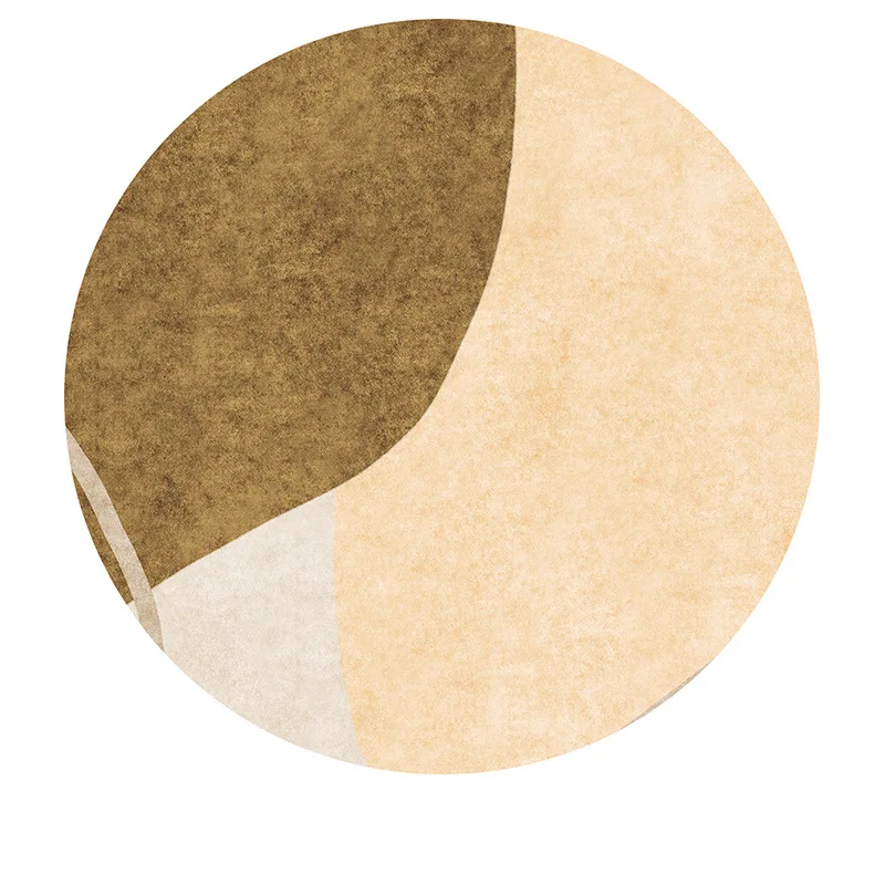 Round Carpet Nordic Style Simple and Versatile Mat Room Decoration Rug Dressing Table Chair Anti Slip Foot Pad Home Decoration