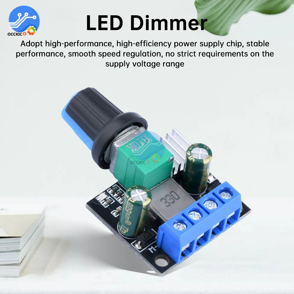 1.5/3.5A DC12V 24V PWM Motor Speed Controller LED Dimmer B10K Potentiometer Knob For Brush Motor Brushless Motor LED Light Strip