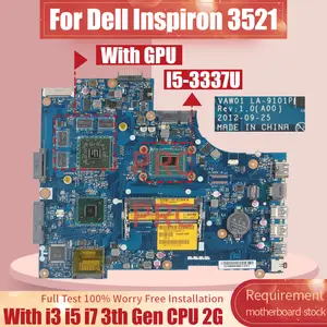 LA 9101P LA 9104P For Dell Inspiron 15 3521 2521 5521 Laptop Motherboard With 1007U i3 3217U i5 i7 3537U CPU UMA DDR3 CN 05YGGX AliExpress