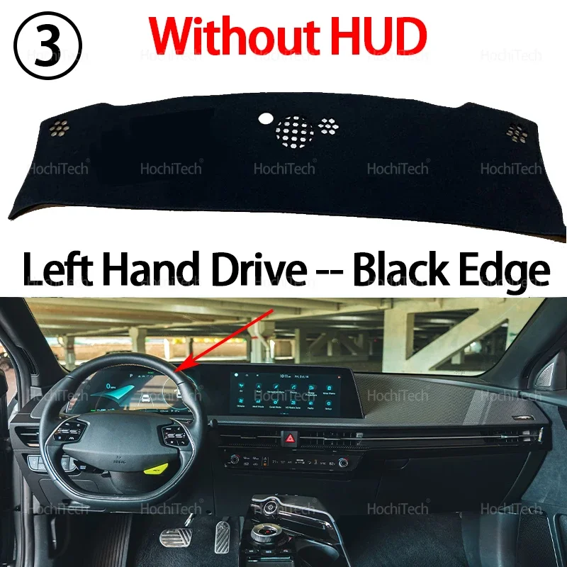 Armaturenbrett Abdeckung Bord Anti-Slip Matte Schützen Pad Auto Sonnenschirm Teppich Teppich Für Kia EV6 Air GT GT-Line 2021 2022 2023 2024 2025 – Detail 11