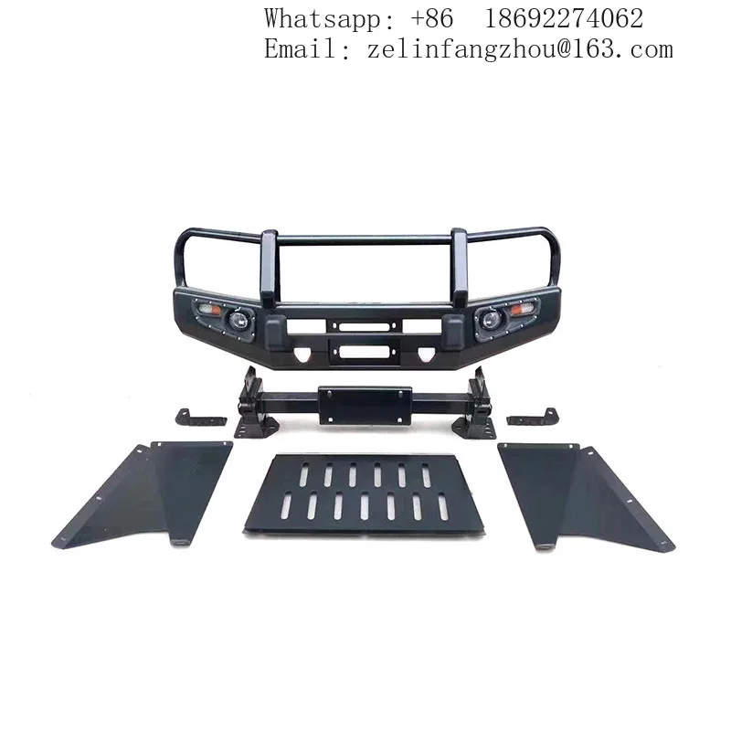 

LC150 Steel Front Bullbar Bodykit For Land Cruiser Prado 150 4x4 Offroad w/ New Fog Light Cut-Outs Heavy Duty Bolt-On