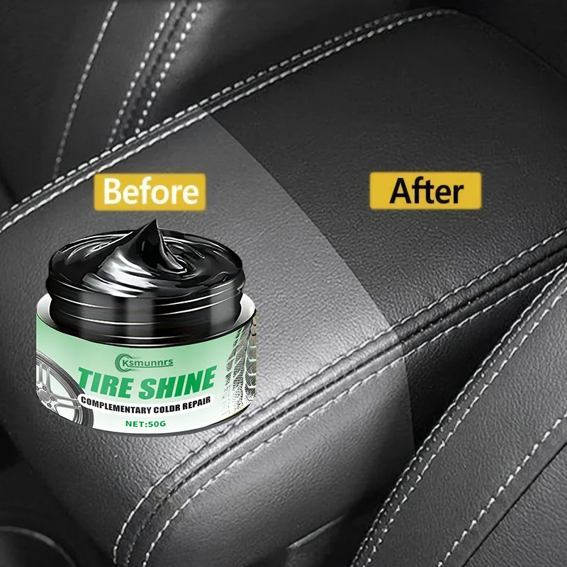 NOUVEAU! !Sièges de voiture en cuir nourrissants avec crème nourrissante en cuir de luxe – Revitalisant en plastique efficace pour tissus d'ameublement, intérieur Ren
