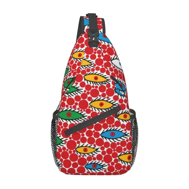 Yayoi Kusama-bandolera de arte abstracto para hombre, bolso de pecho, mochila de hombro genial para senderismo