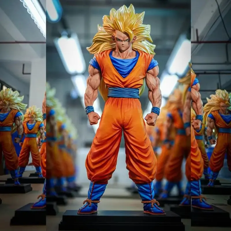 

New In Stock Jt Dragon Ball Anime Figure Son Goku Figurine Ssj3 Goku Figurine Super Saiyan 3 Goku Figures Pvc Statue Model Gift