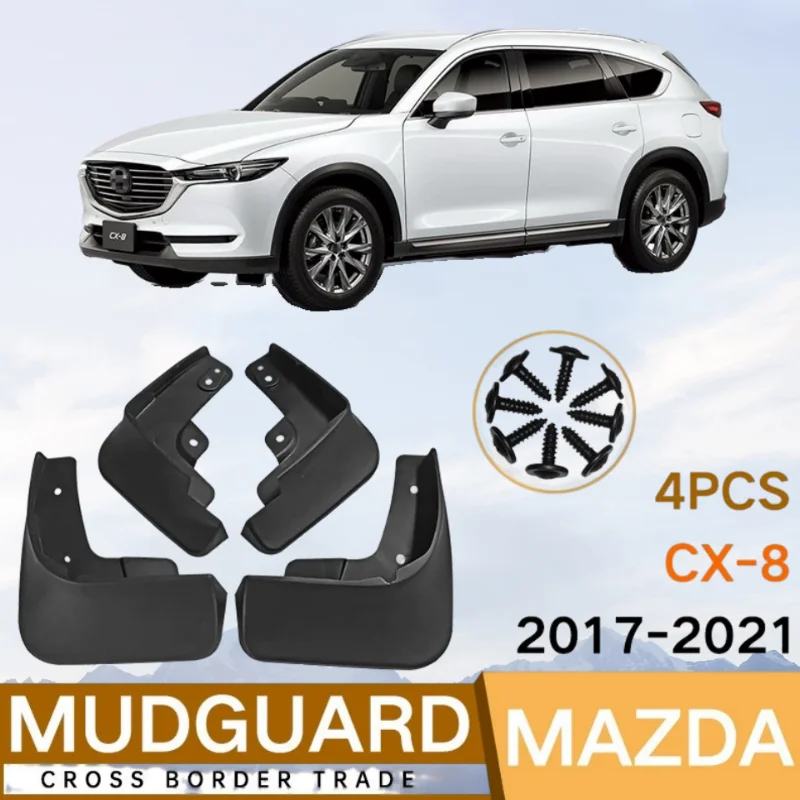 For Mazda CX-8 2017-2024 2018 2019 2020 2021 2022 2023 Fender Mudguard Mud Flaps Guard Splash Flap Mudguards Car Accessories